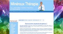 Desktop Screenshot of minerauxtherapie.com